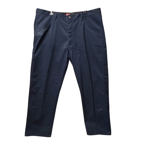 Wrangler Workwear Relaxed Fit Utility Pants Men's 40x30 Blue Tool Pockets - Picture 1 of 10